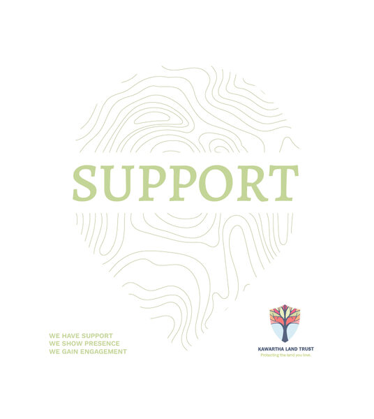 Kawartha Land Trust branding graphics alternate
